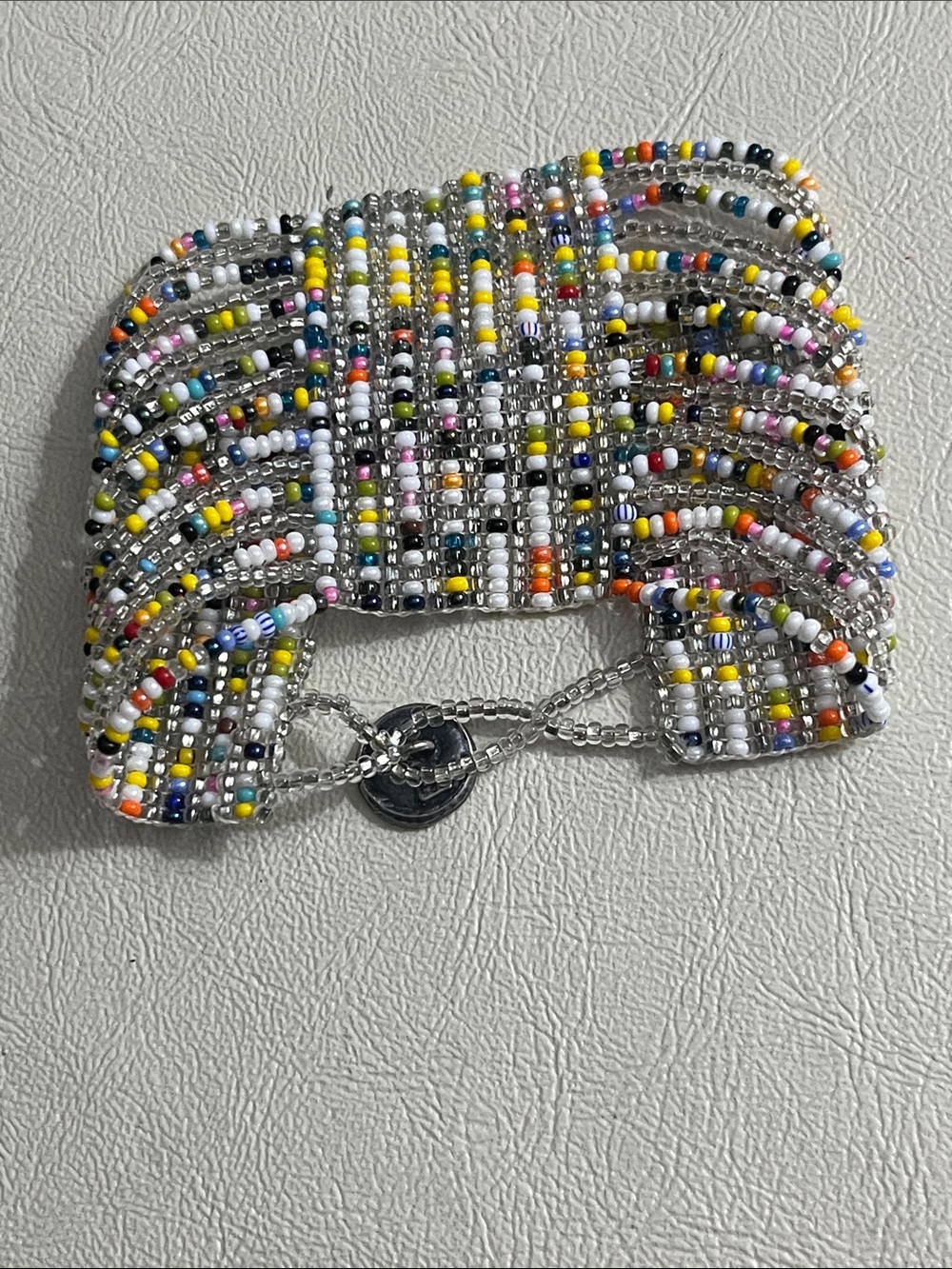 925 Sterling Flower Clasp Beaded Multicolor Statement Bracelet
